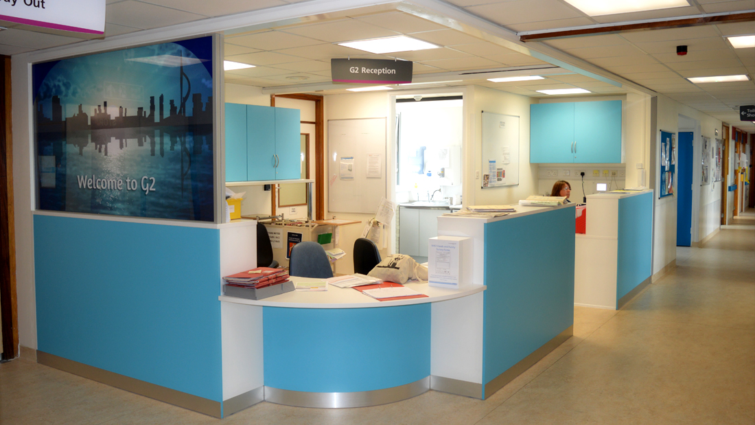 G2 Hospital reception area