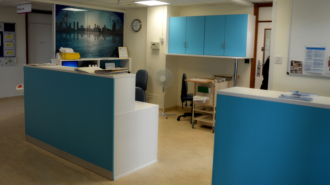 Hospital reception area