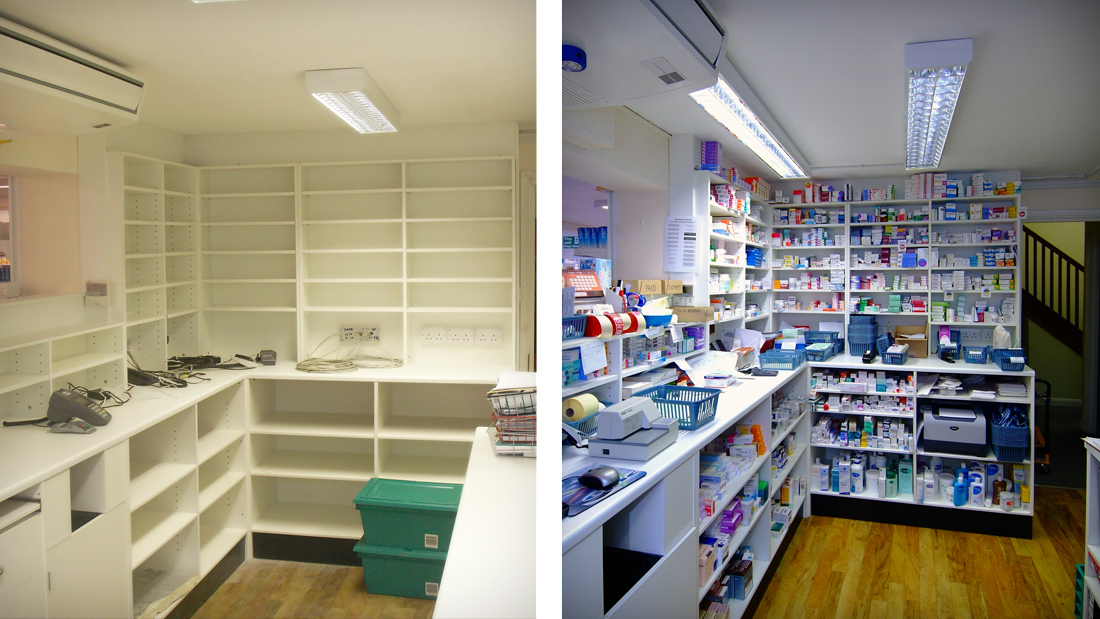Pharmacy refurbishment - Twyford pharmacy