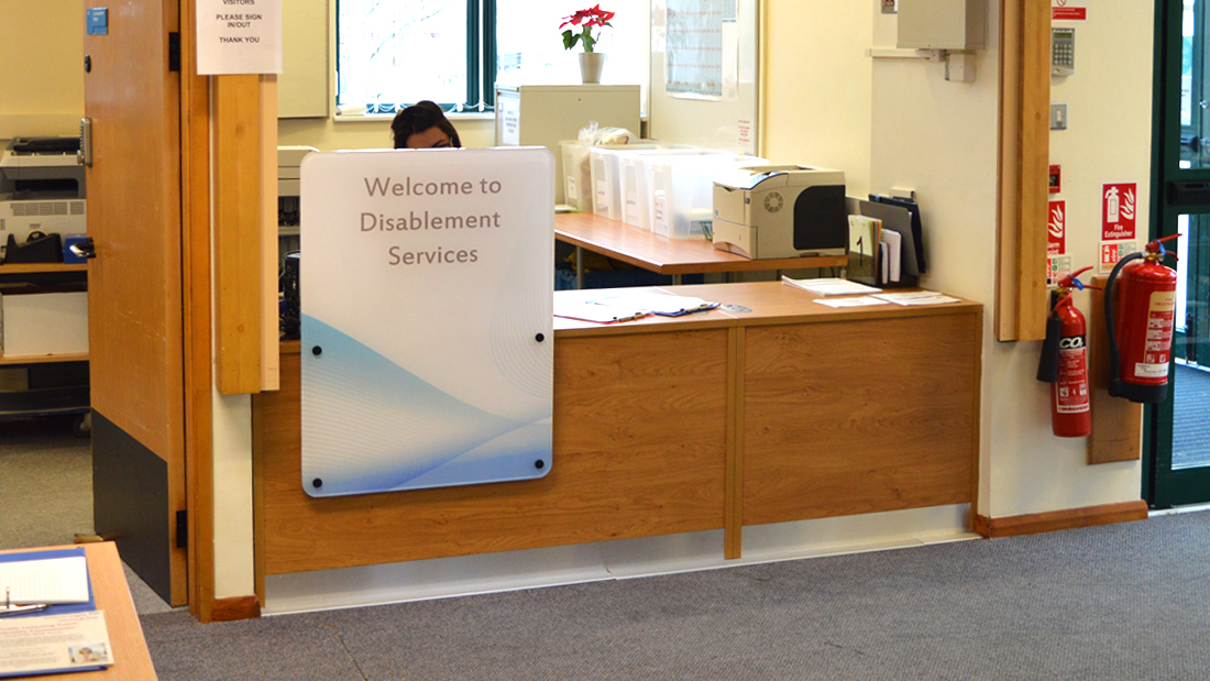 reception desk design - St Marys Hospital
