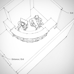 Location of entrances and exits